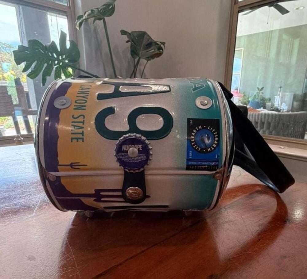 Little Earth Arizona License Plate Purse Crossbody Bag
